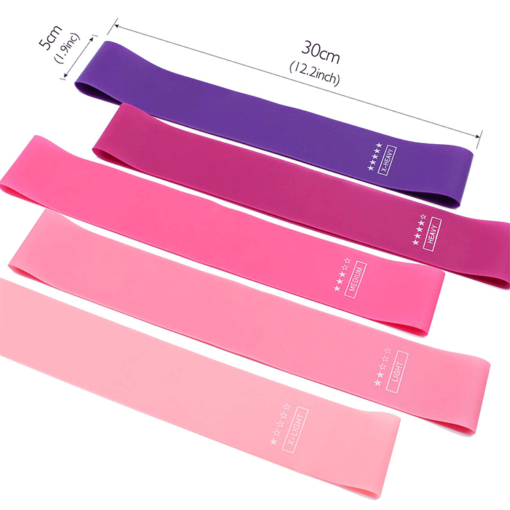 Fitnessband 5er Set - (Peach edition) - Bild 4