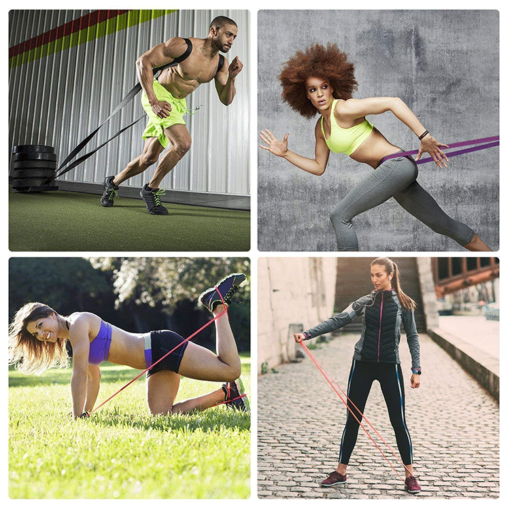 Fitnessbänder Widerstandsbänder 4er Set - Bild 4