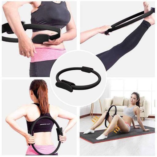 Pilates Circle Widerstandsring (38x3cm) - Schwarz – Image 4
